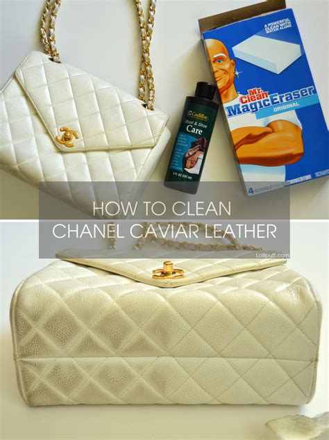 best leather conditioner for chanel caviar|How To Clean a White Leather Bag, According to Experts .